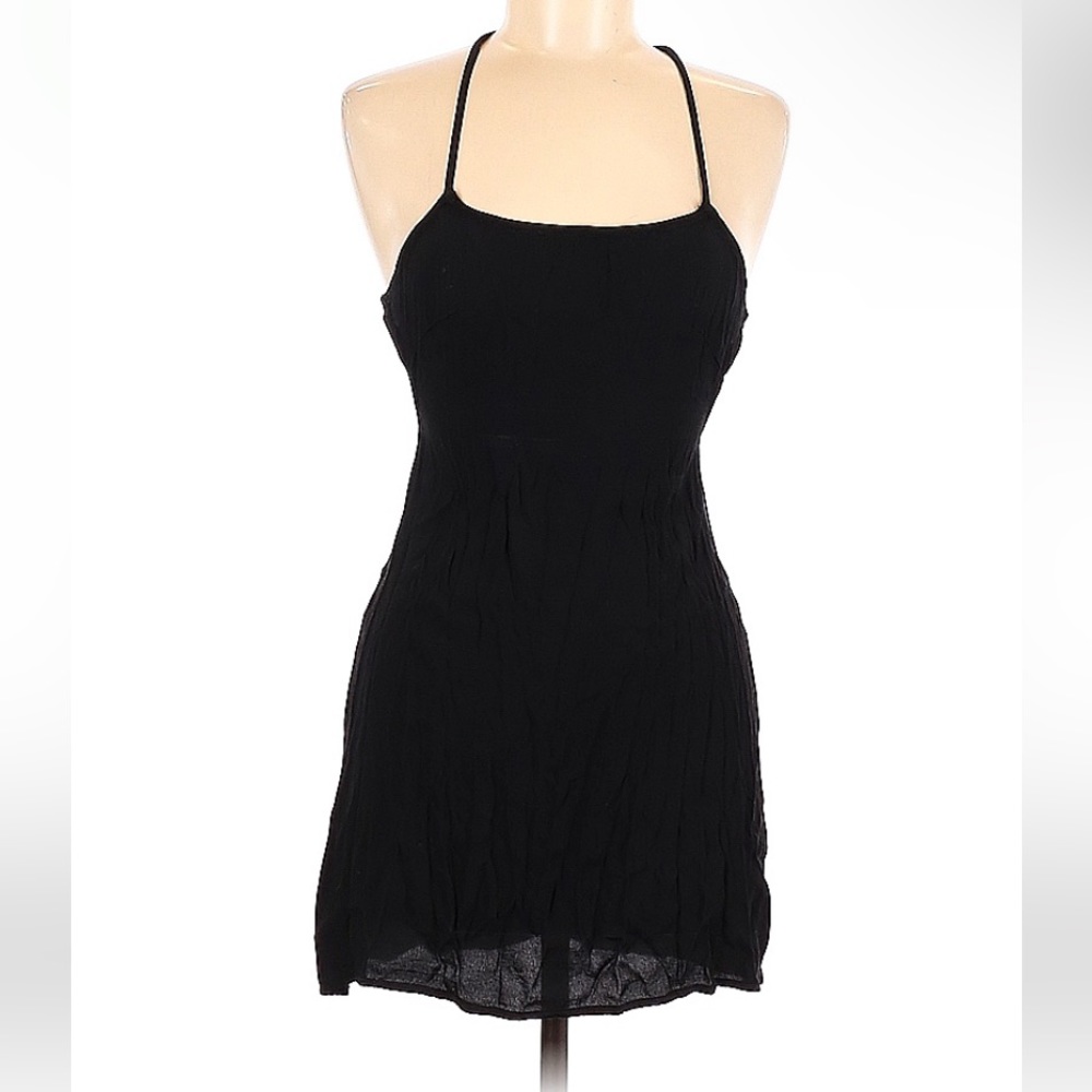 Brandy melville black mini dress with strappy back